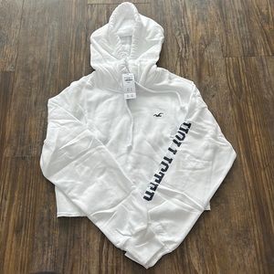 Brand new with tags white crop sweatshirt/hooded